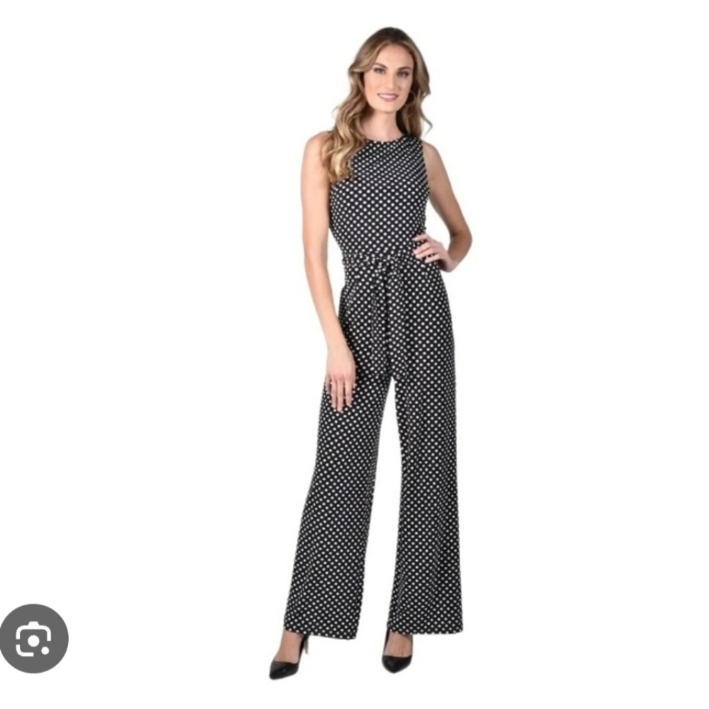 Vintage Sheri Martin One Piece Jumpsuit Romper Sleeveless Size 6.